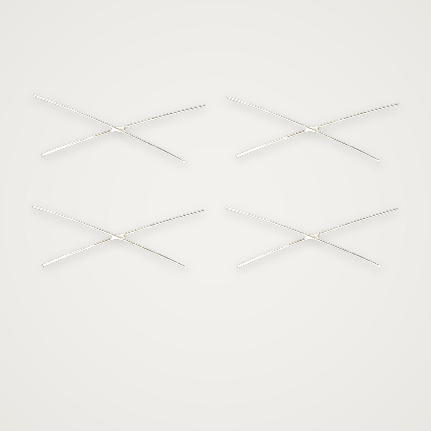 Pre-Soldered Crozat–Hang Cross — Blue Elgiloy 0.8 mm (Pack of 4)