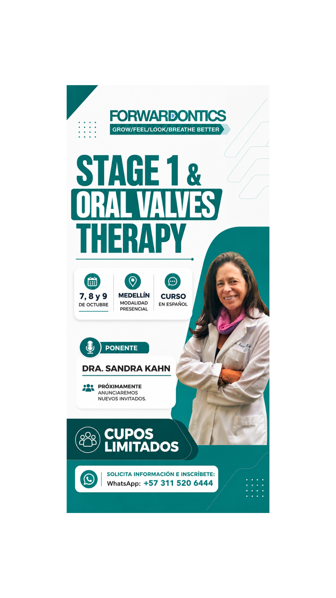 Curso Stage 1 & Oral Valves Therapy Presencial - Medellín, Colombia 7,8,9 Octubre